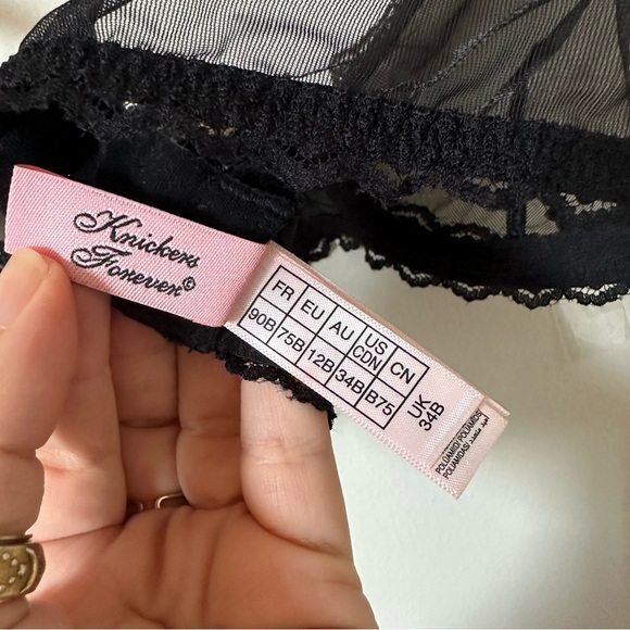 Agent Provocateur Venetia Black Bra Classic Boudoir Lingerie Size 34B - Picture 8 of 8